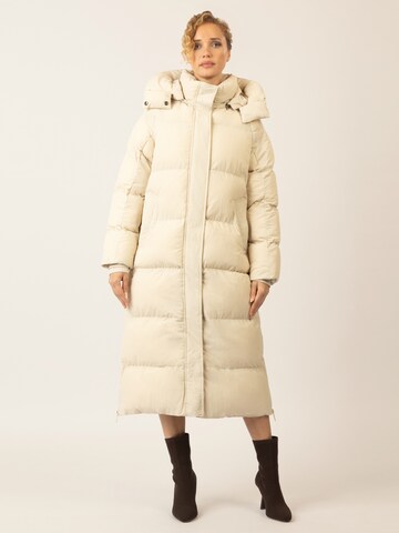 APART Winter Coat in Beige