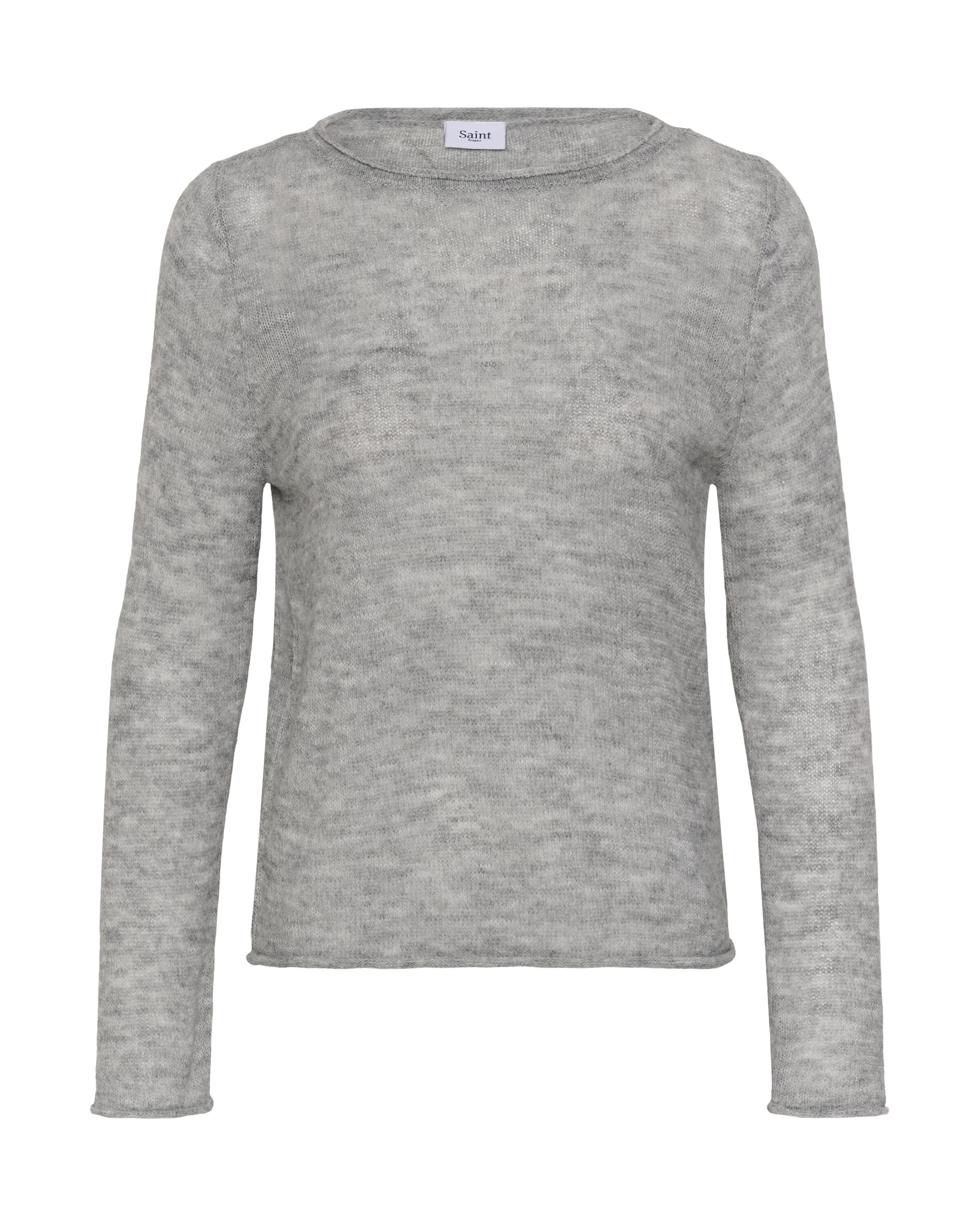 SAINT TROPEZ Pullover 'Sabbara' in Grau: Vorderseite