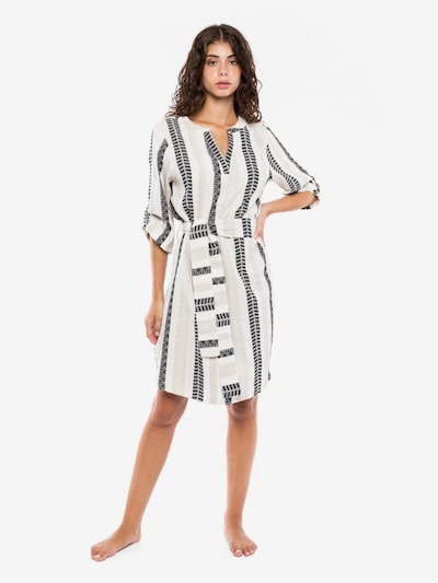 Pink Label Ljetna haljina 'BEACHWEAR BEIGE & BLACK EMBROIDERY' veličine 36 u bež, Pregled proizvoda
