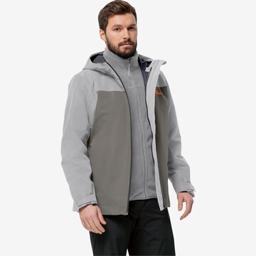JACK WOLFSKIN Outdoor jacket 'Taubenberg' in Grey: front