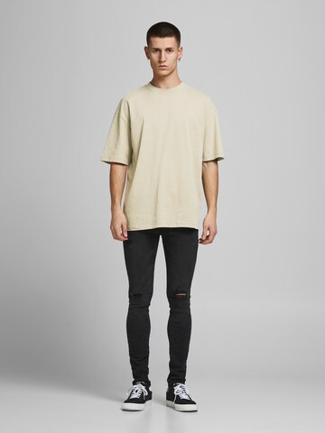 JACK & JONES T-Shirt 'Brink' in Beige