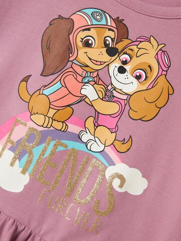 NAME IT Shirt 'Paw Patrol' in Lila