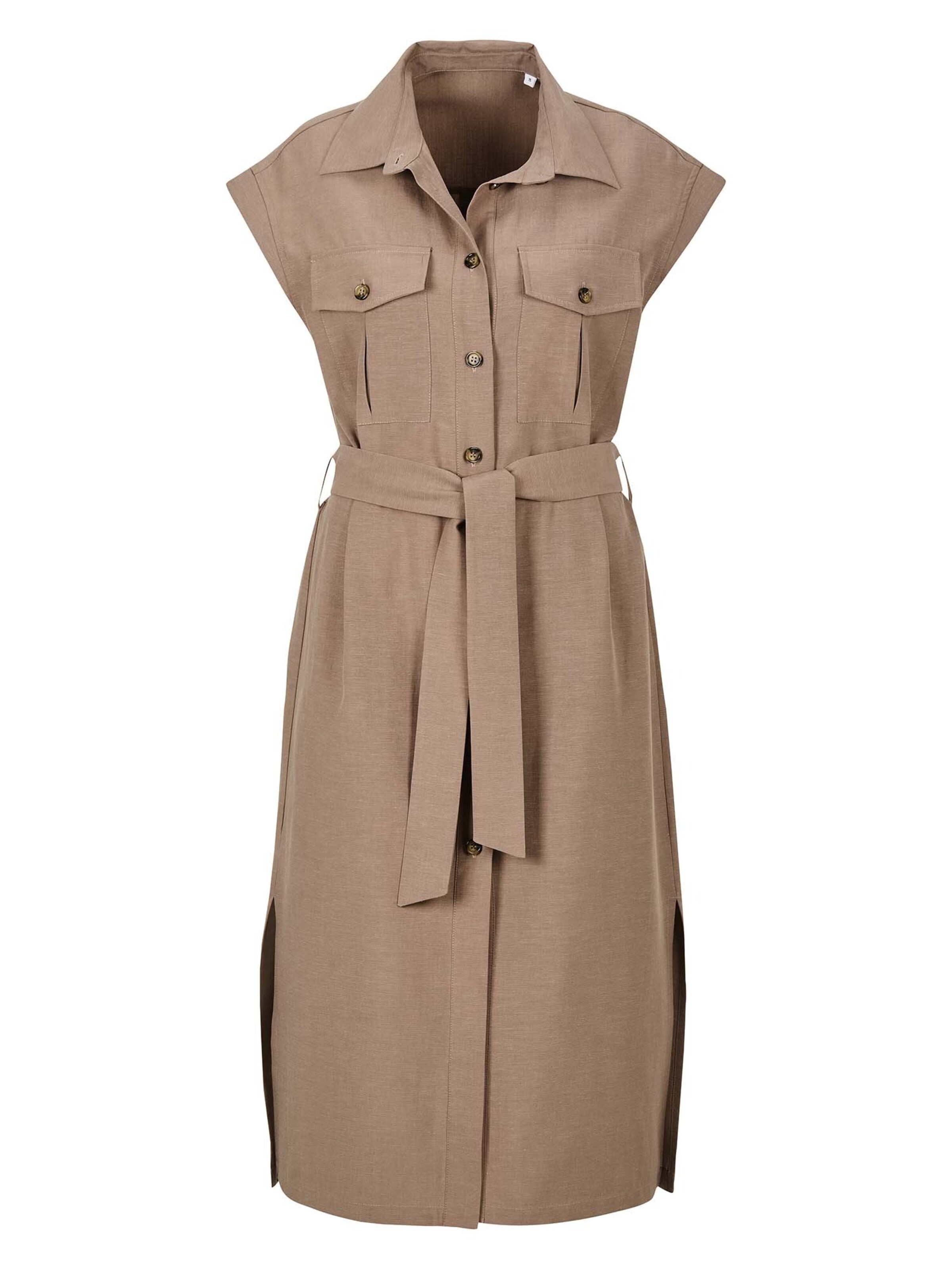 MADELEINE Robe en marron, Vue avec produit