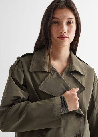 MANGO TEEN Between-Season Jacket 'Trenchc' in Green