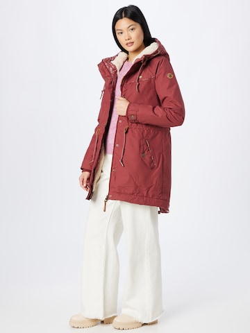 Ragwear Winterparka 'CANNY' in Rood