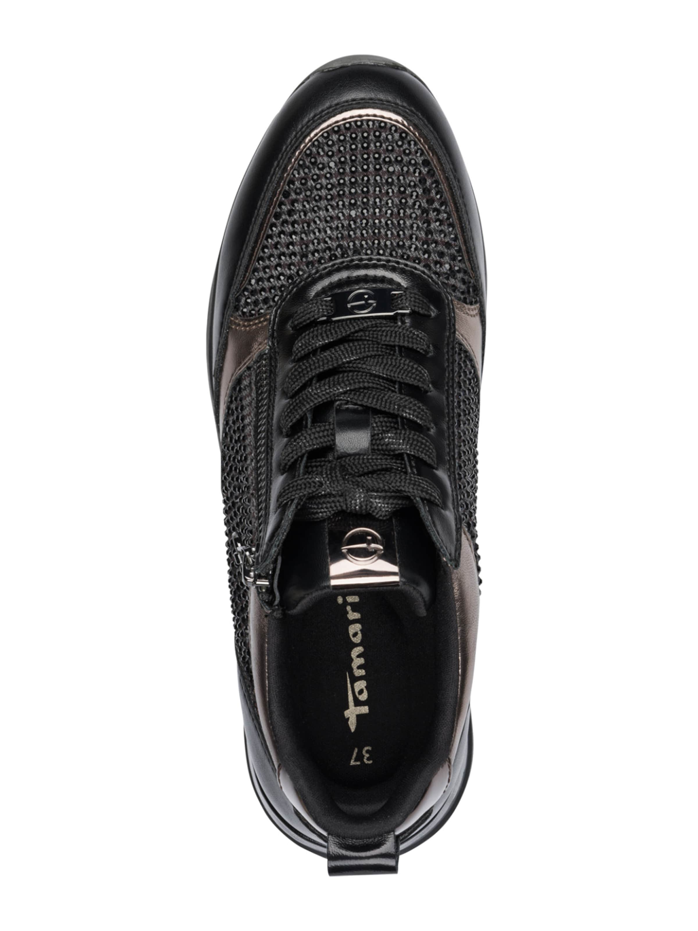 Sneaker bassa di Tamaris in nero