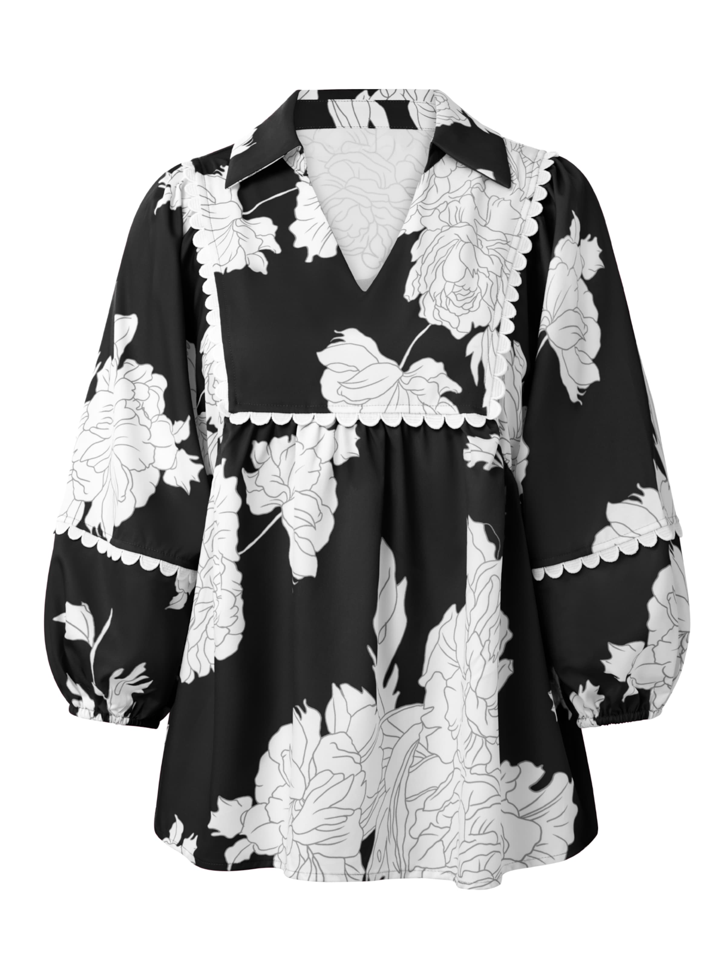 Imily Bela Блуза в черно: отпред