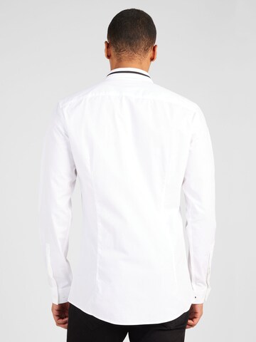 HUGO Slim Fit Skjorte 'Eloy' i hvid