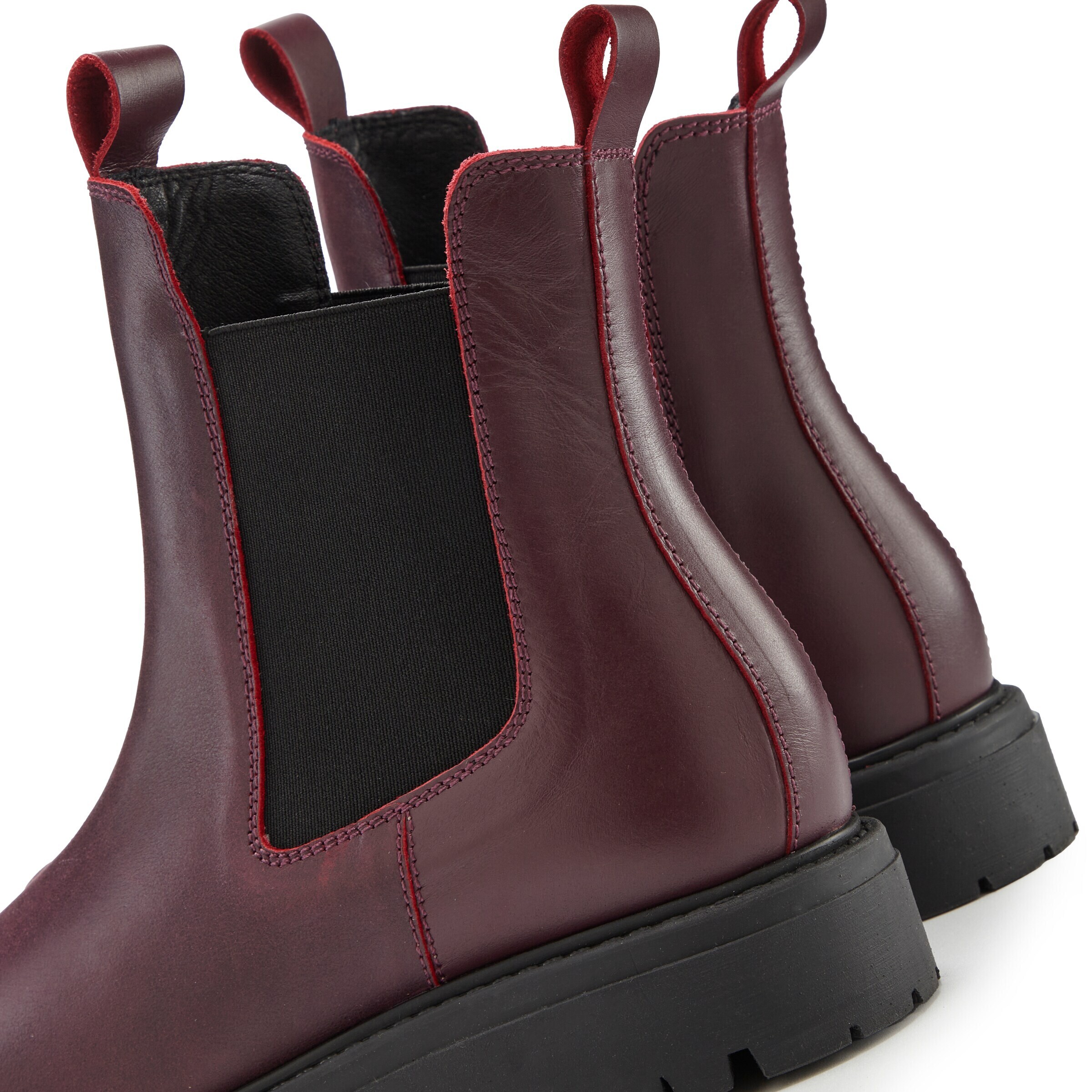 Boots chelsea di Elbsand in rosso