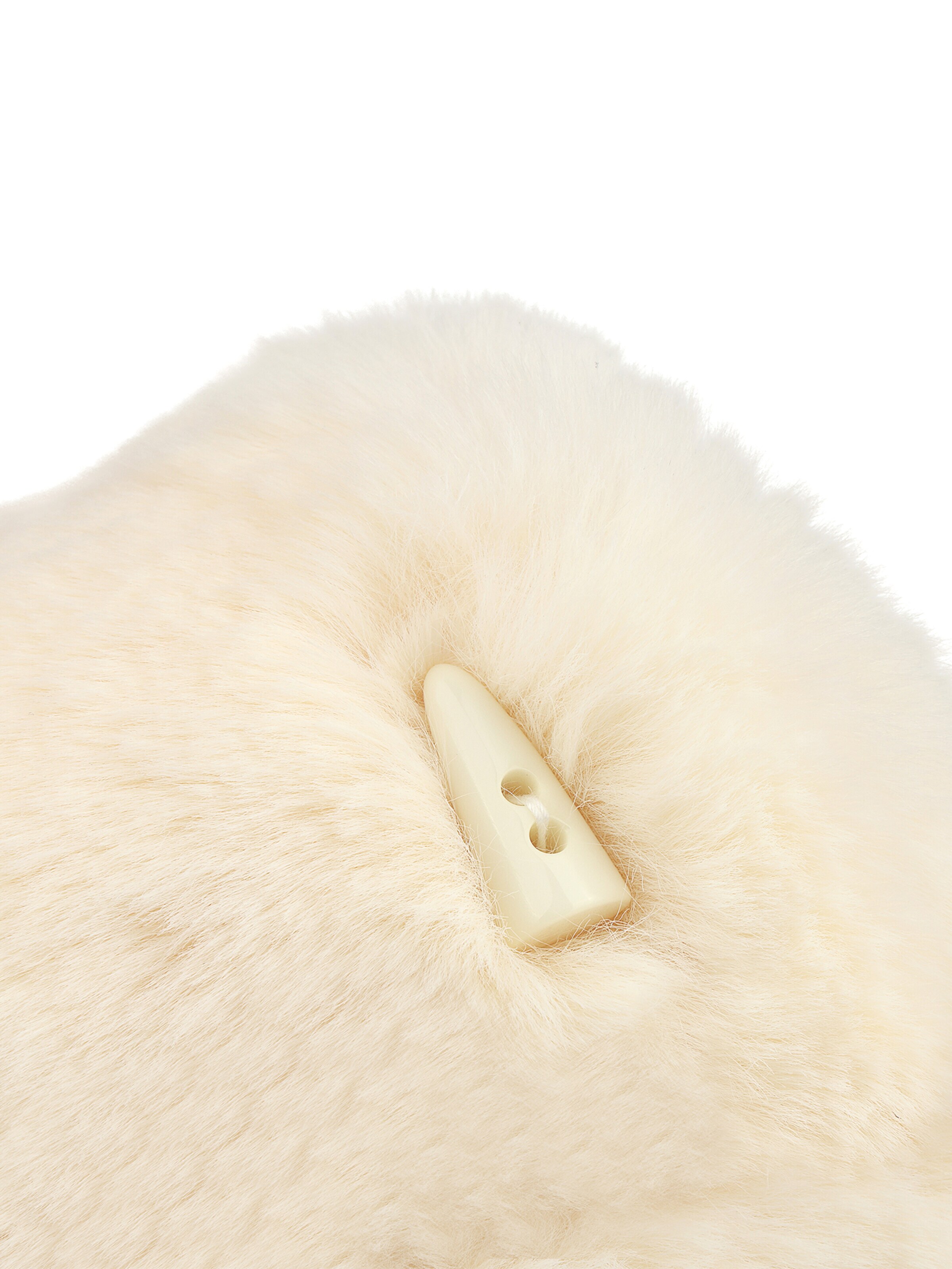 Youecci Mules 'Plush thick soled slippers' in White