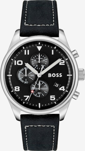 BOSS Black Analoog horloge in Zwart: voorkant