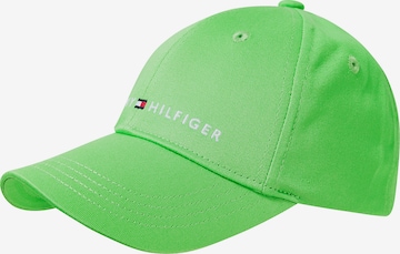 TOMMY HILFIGER Cap 'Essentials' in Green: front