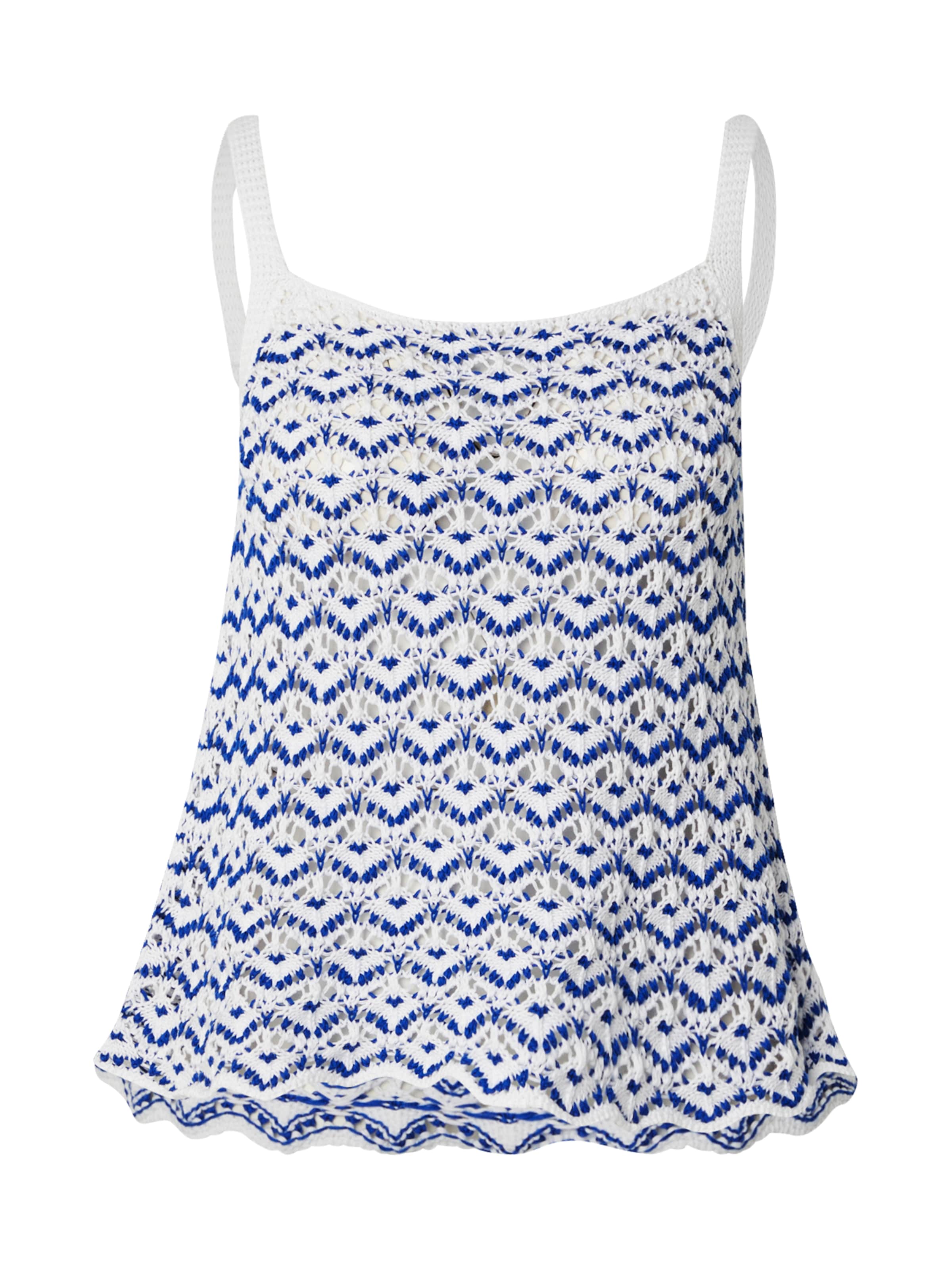 Top in maglia di UNITED COLORS OF BENETTON in bianco: frontale