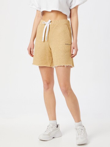 REPLAY Shorts in Beige: front