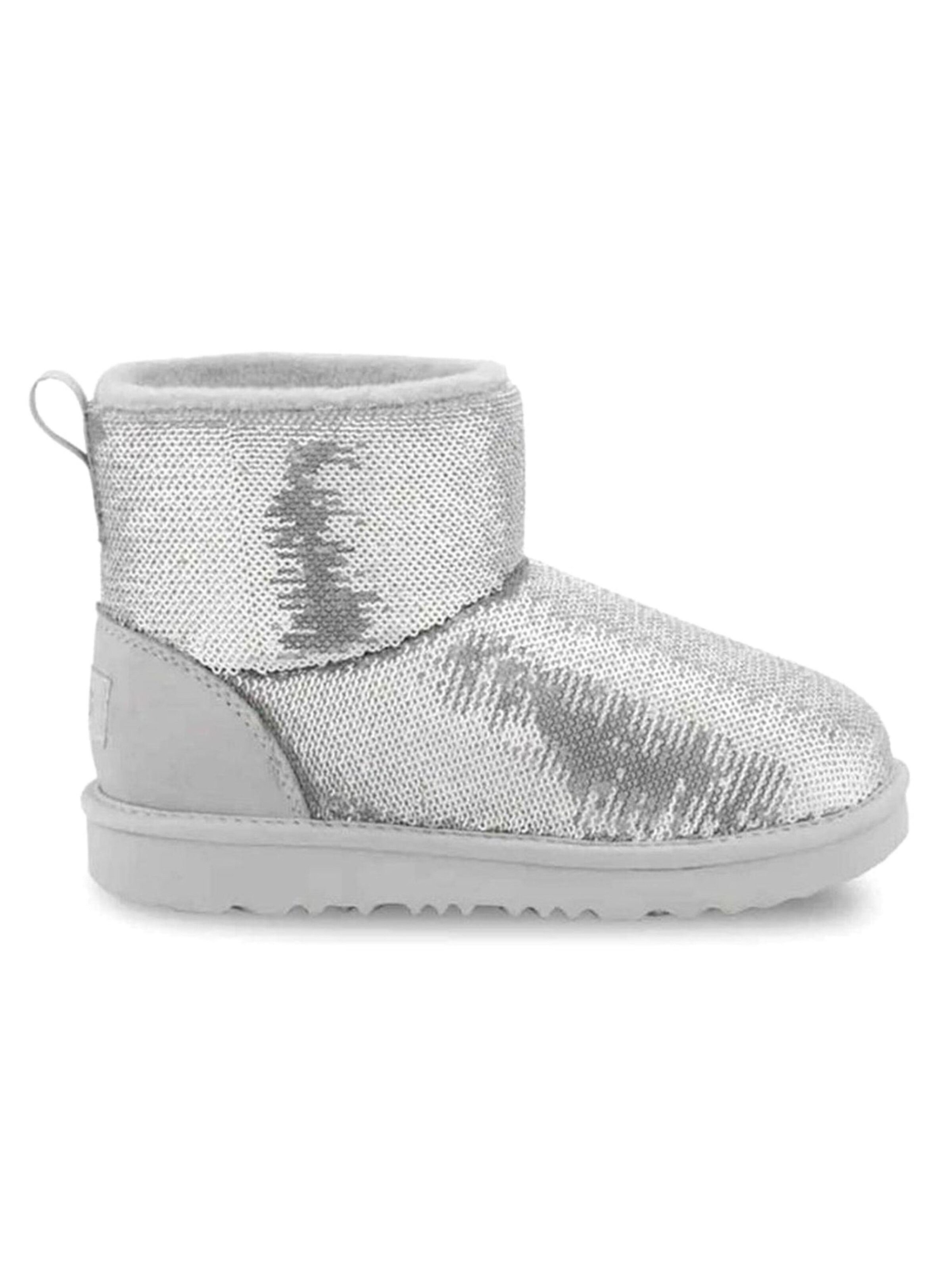 UGG Stiefel 'T CLASSIC MINI MIRROR BALL SILVER'‌‌‌‌‌ in Schwarz: Vorderseite