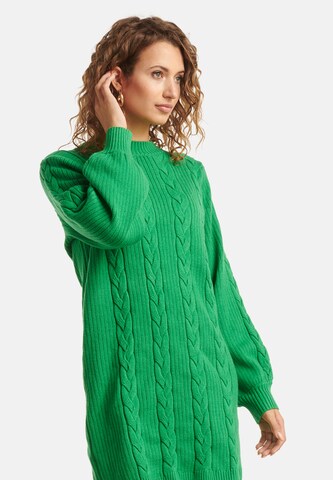 Smashed Lemon Gebreide jurk in Groen