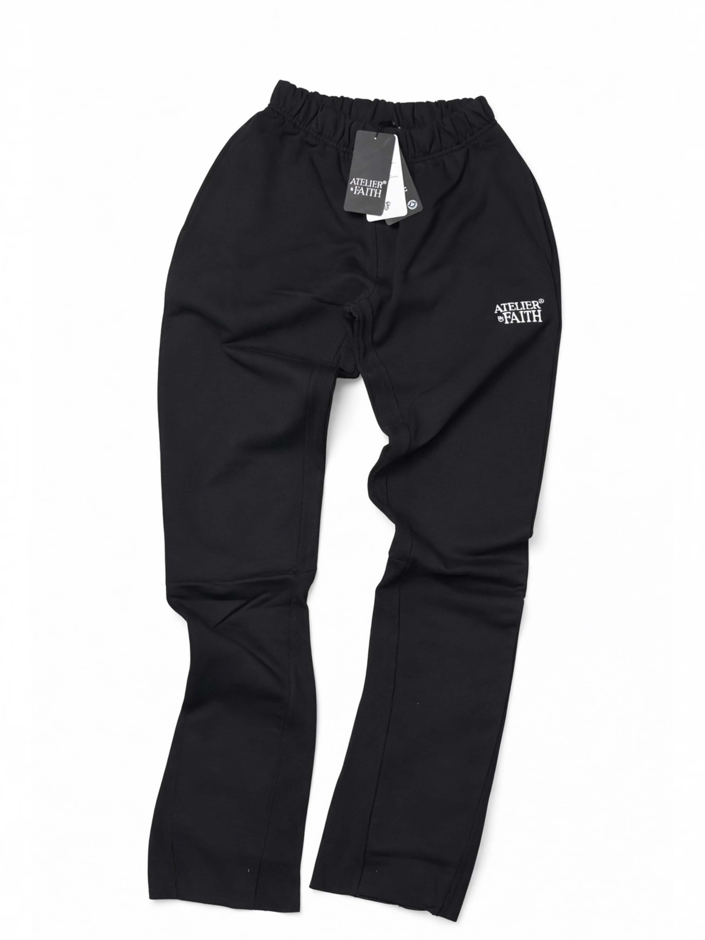 ATELIER OF FAITH Loosefit Broek in Zwart: voorkant