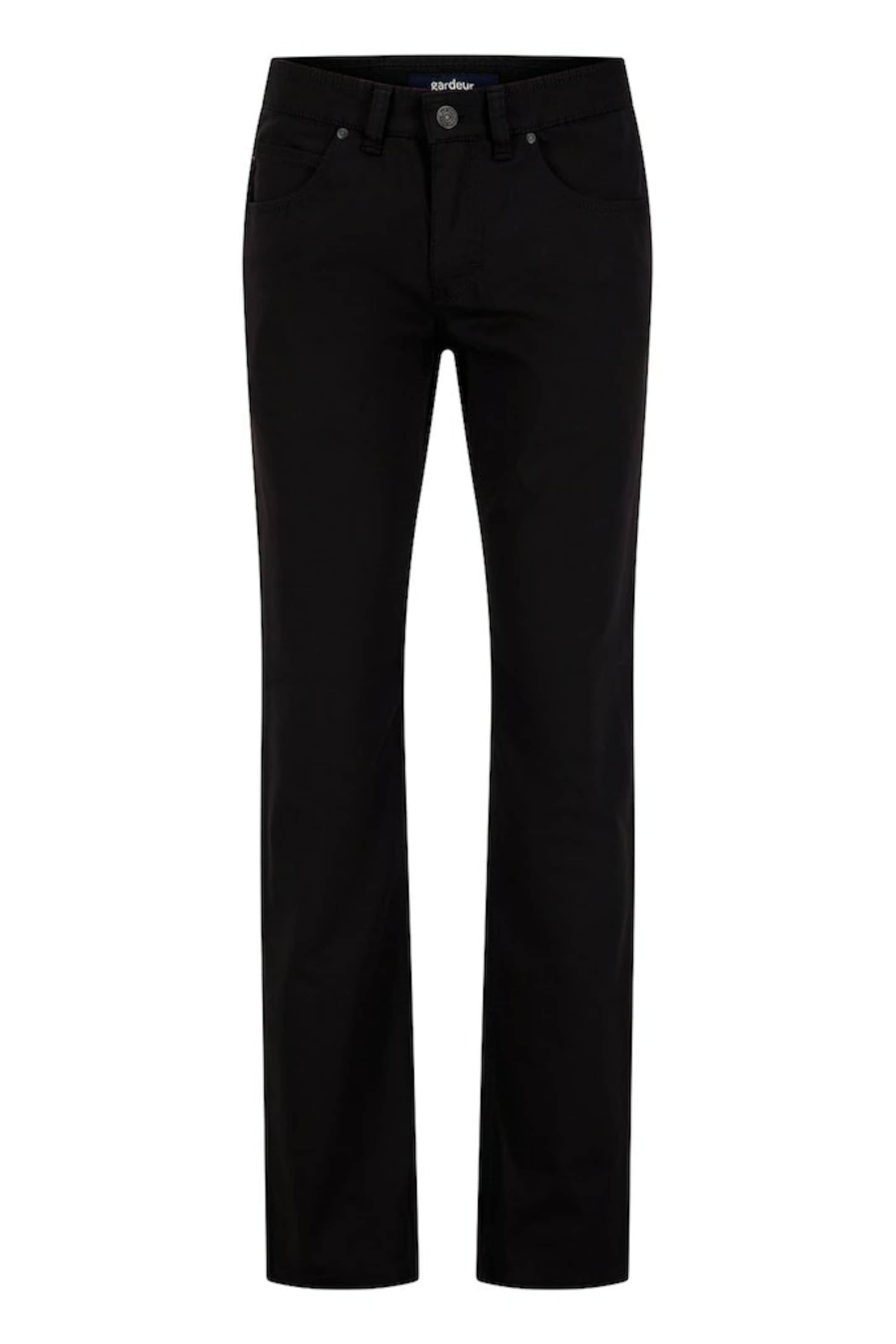 Gardeur Regular Hose in Schwarz: Vorderseite