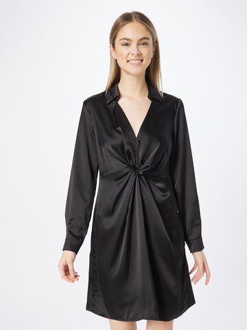 Robe-chemise OBJECT en noir : devant