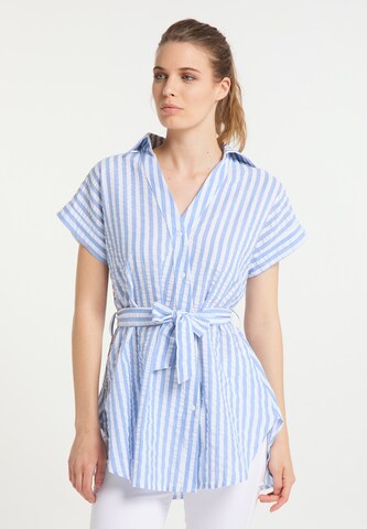 Camicia da donna di DreiMaster Maritim in blu: frontale