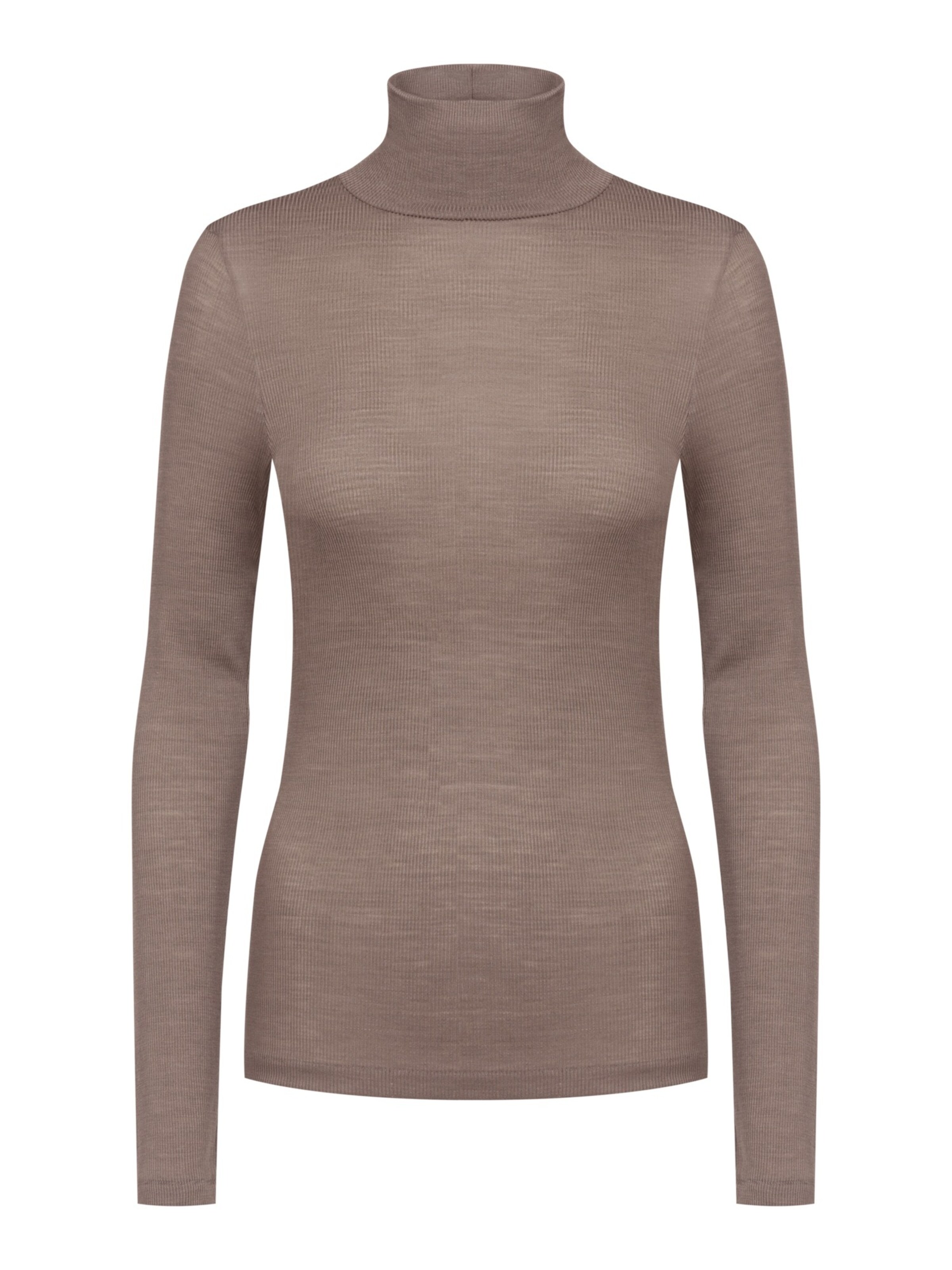 Mey Shirt 'Wool Love' in Bruin: voorkant