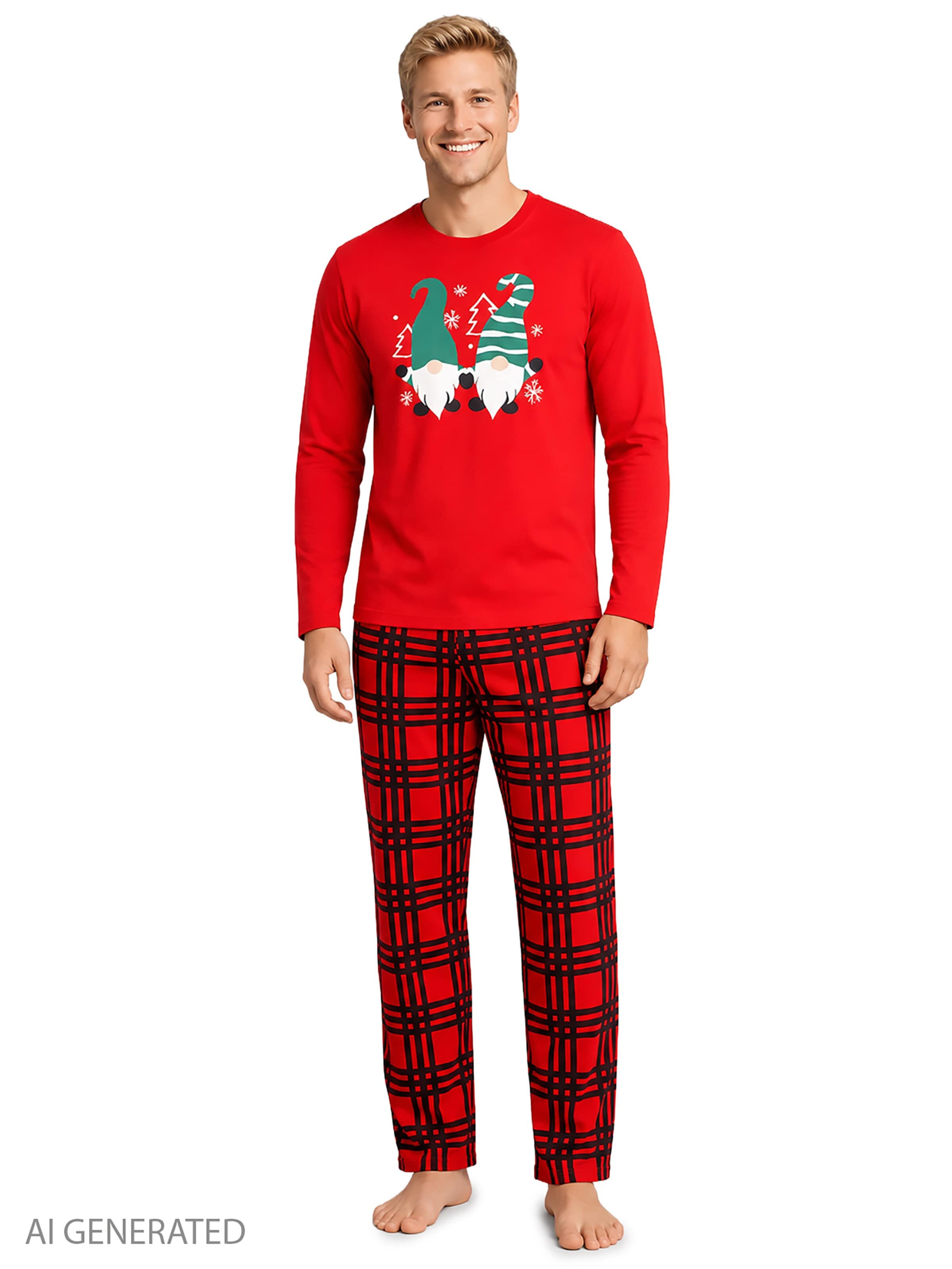 United Labels Pyjama lang 'Weihnachtswichtel XMAS'‌‌‌‌‌‌‌ in Mischfarben: Vorderseite