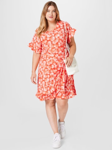 Michael Kors Plus Summer Dress 'PALM' in Red