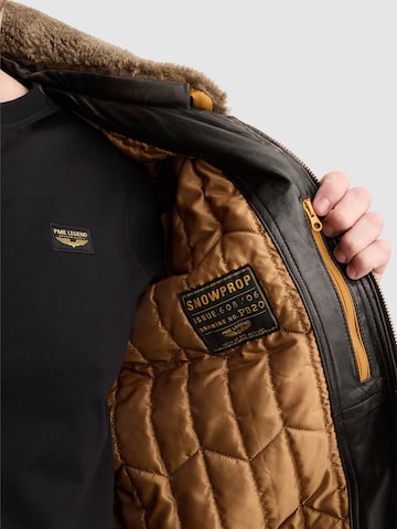 PME Legend Kurtka przejściowa 'A-2 Snowprop leather jacket' w kolorze brązowy