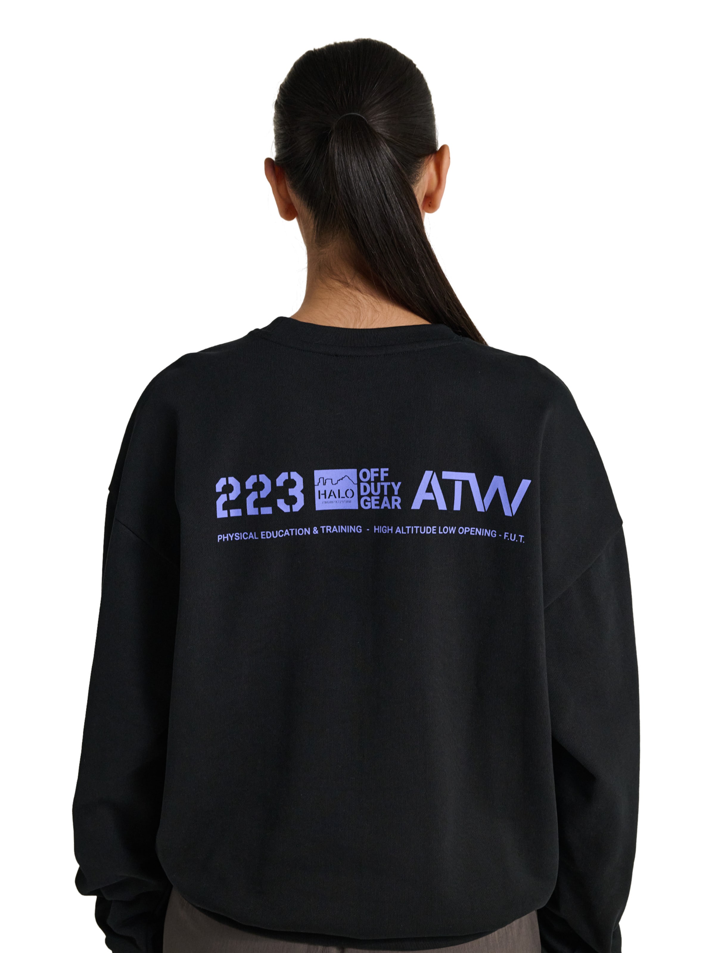 HALO Sweatshirt in Zwart