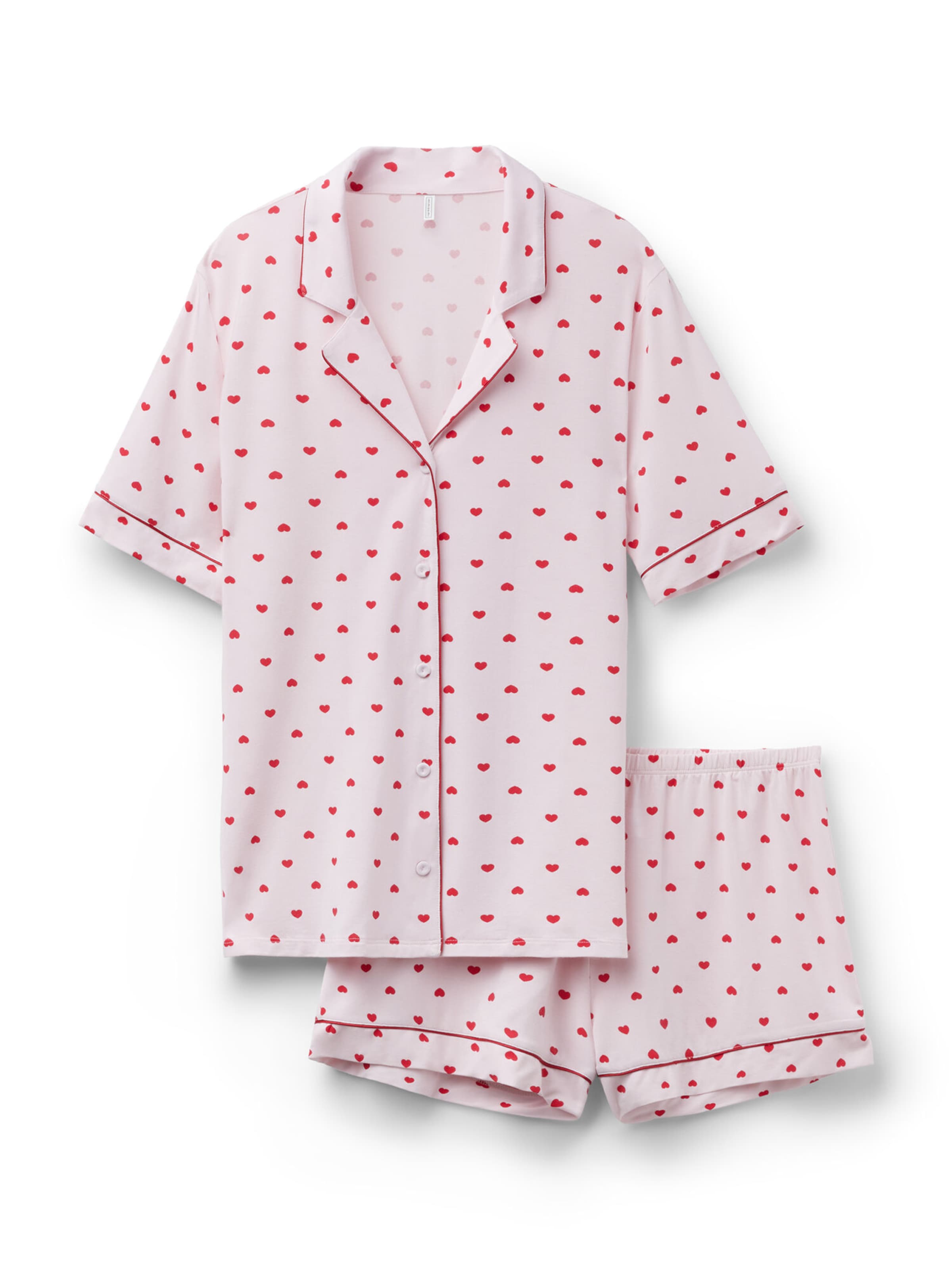 INTIMISSIMI Short Pajama Set 'The Love Club Valentine' in Pink: front
