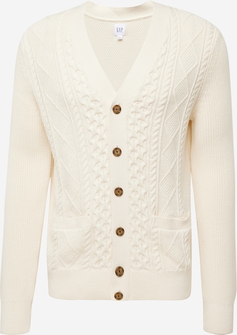 GAP Gebreid vest in Beige: voorkant