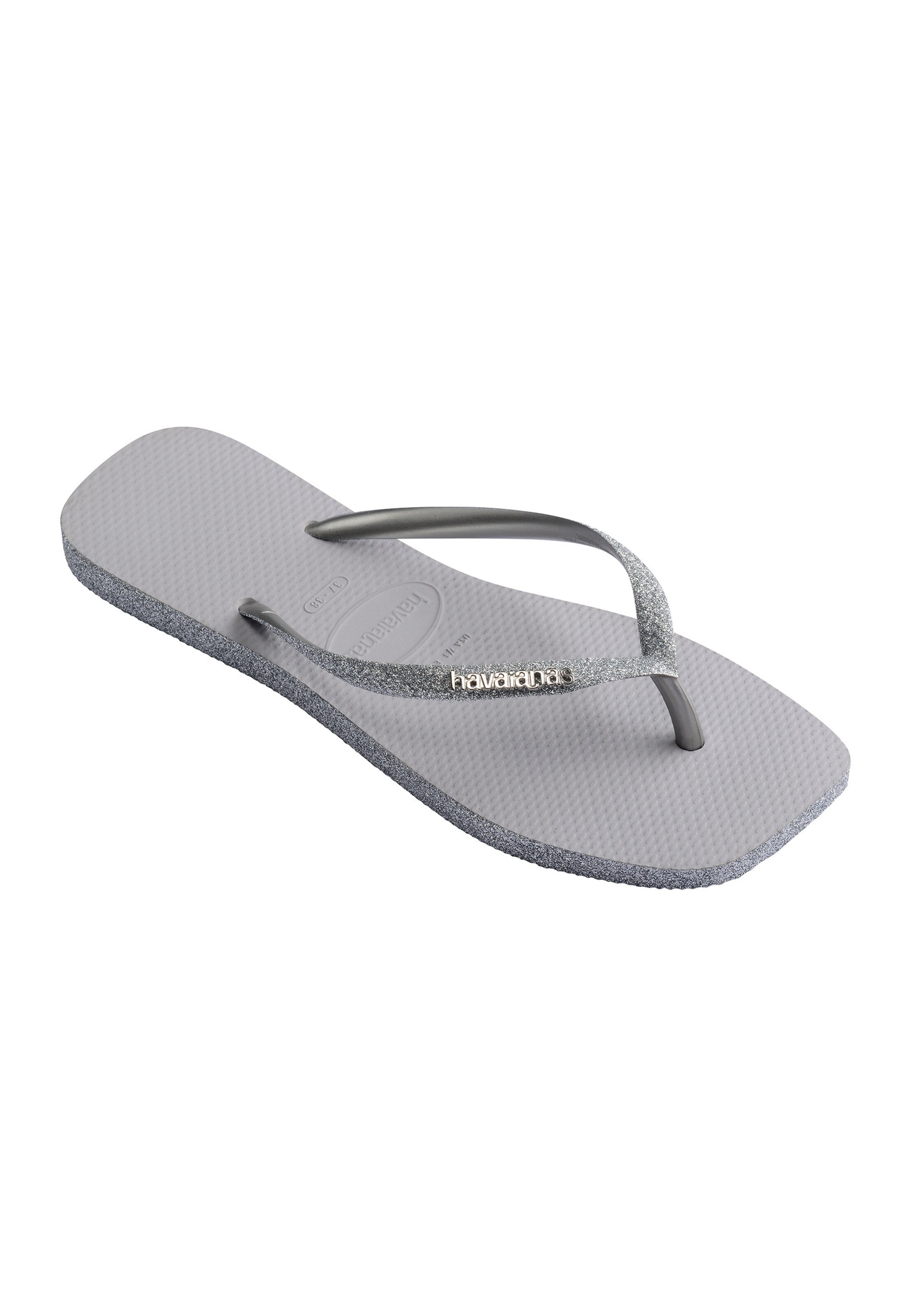HAVAIANAS Žabky 'Slim Square Sparkle' – šedá