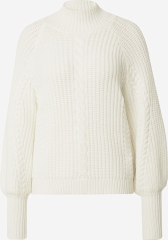 BRUUNS BAZAAR Sweater in White: front