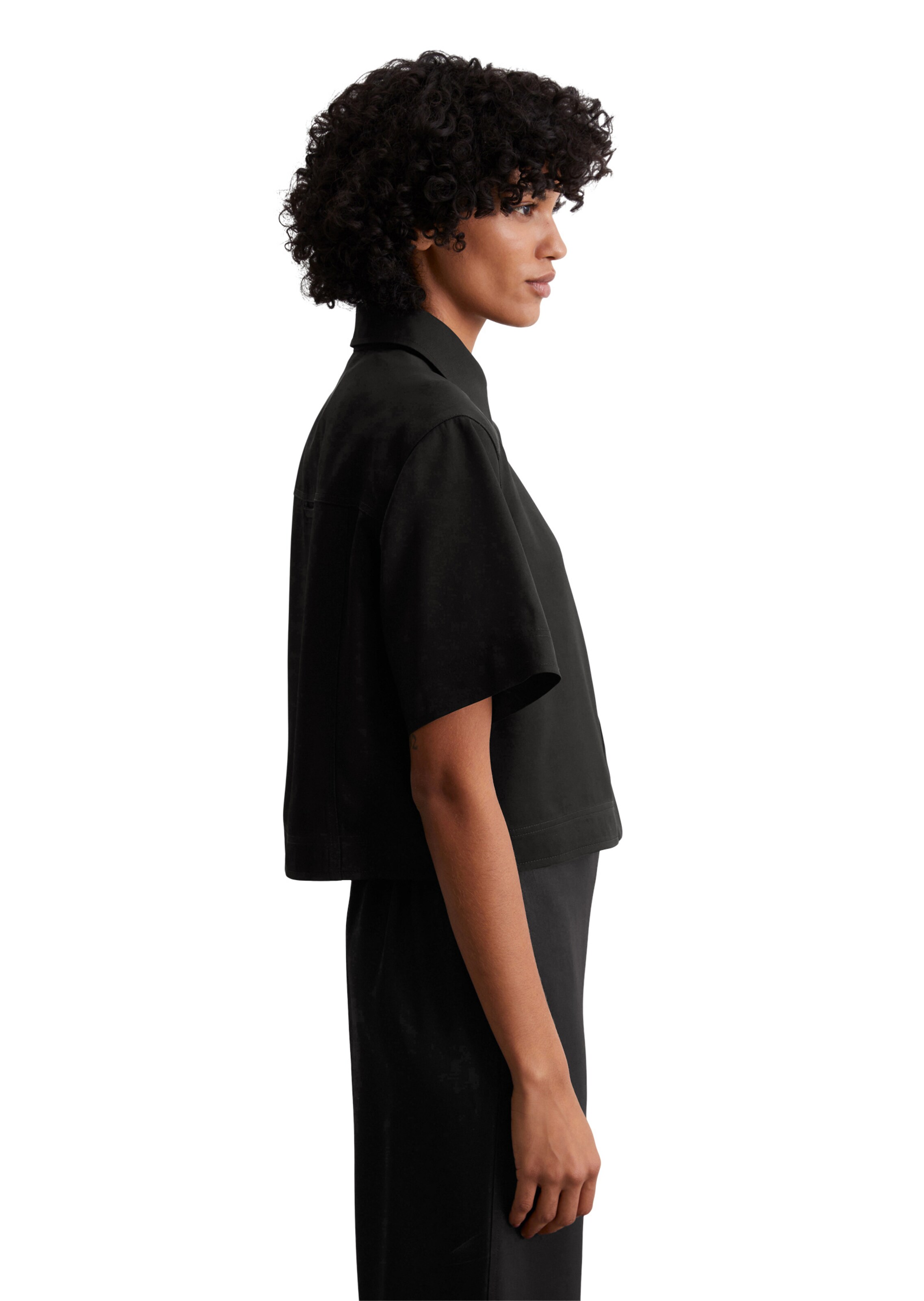 Marc O'Polo Blouse 'Boxy' in Black