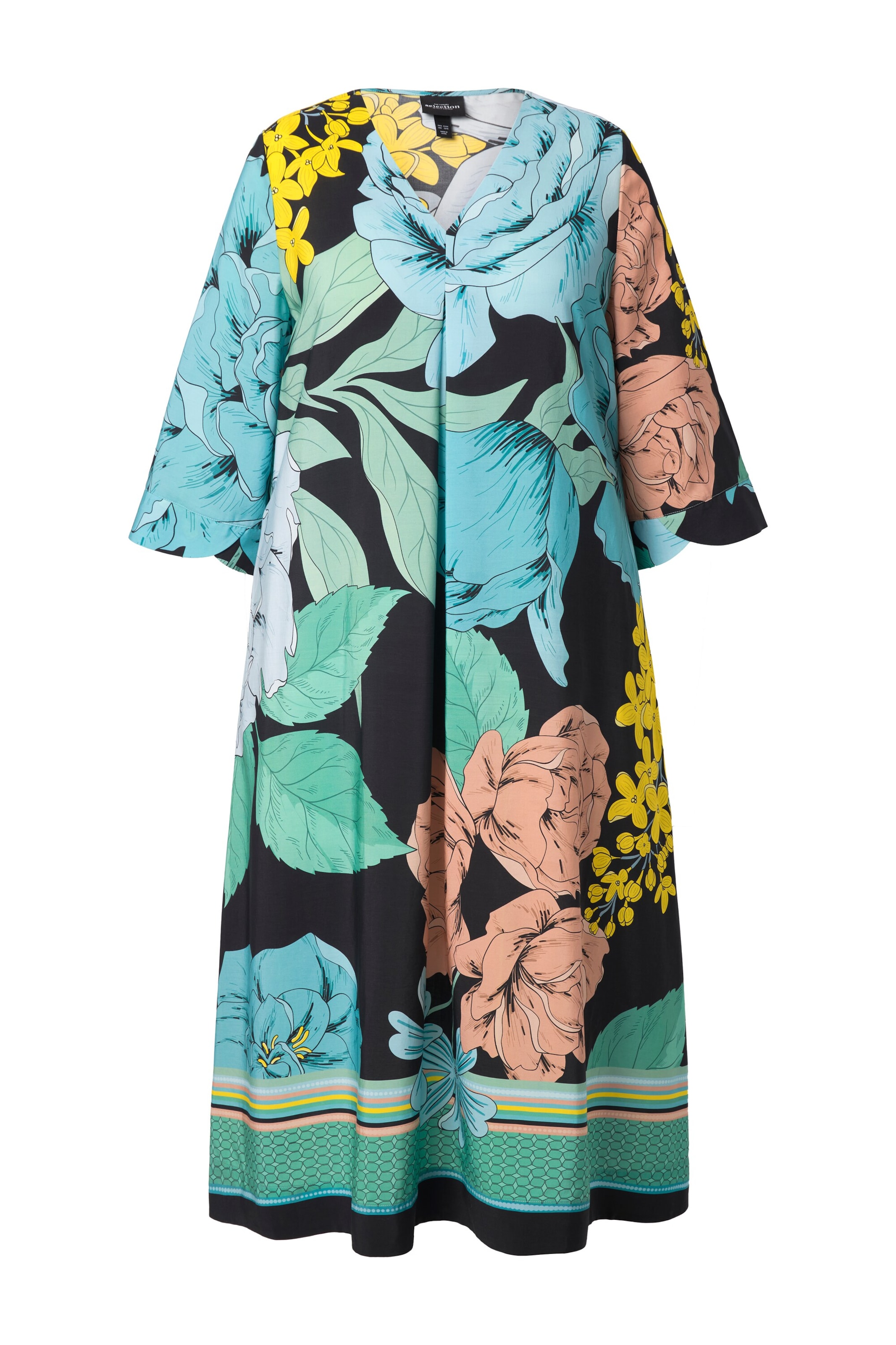 Ulla Popken Jurk in Blauw: voorkant