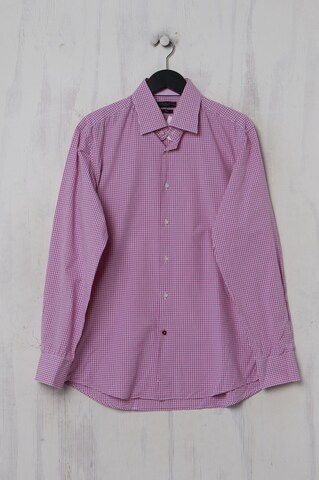 Tommy Hilfiger Tailored Button Up Shirt in L in Purple: front