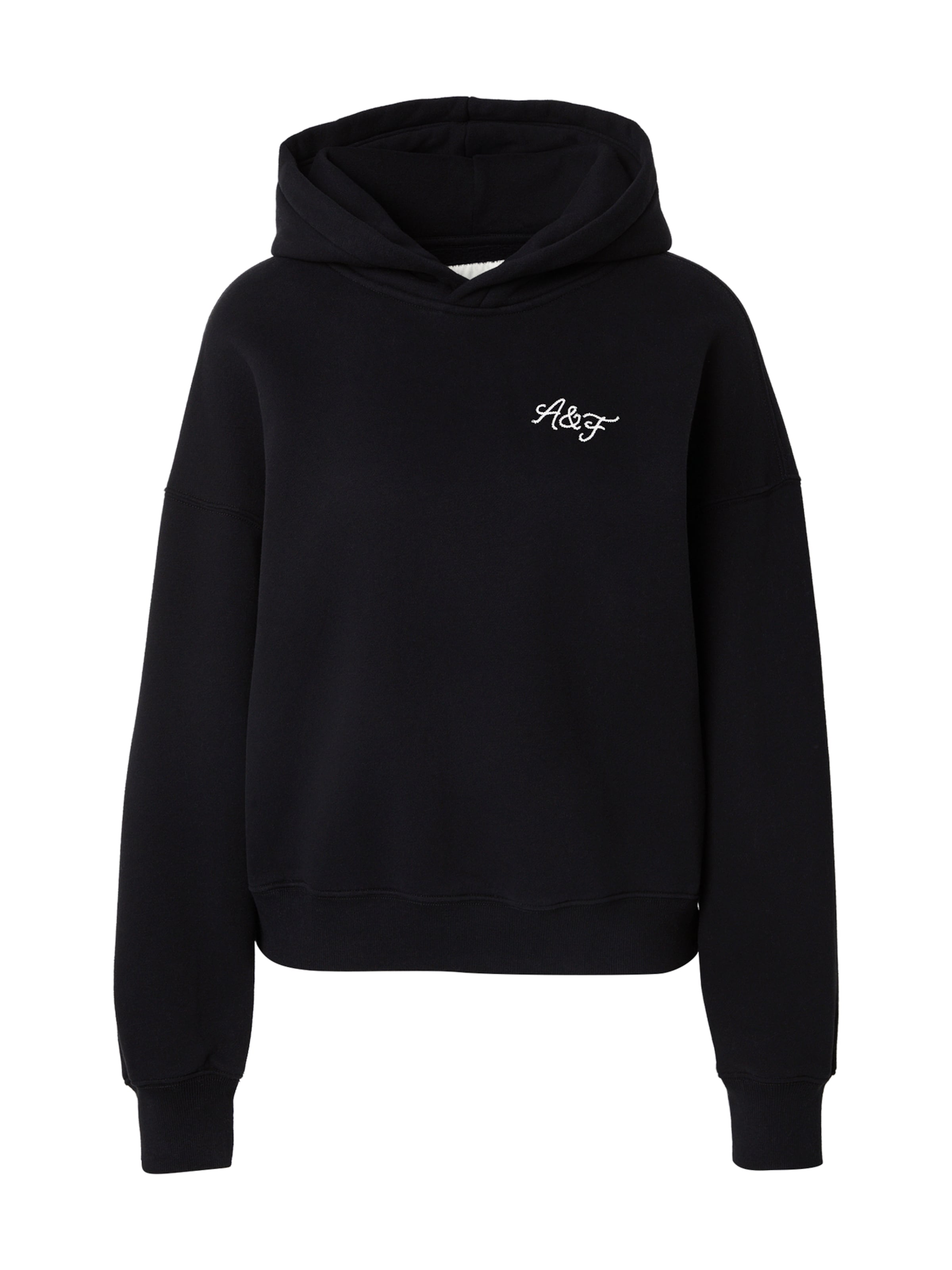 Abercrombie & Fitch - Sweatshirt 'SUNDAY' em preto: frente