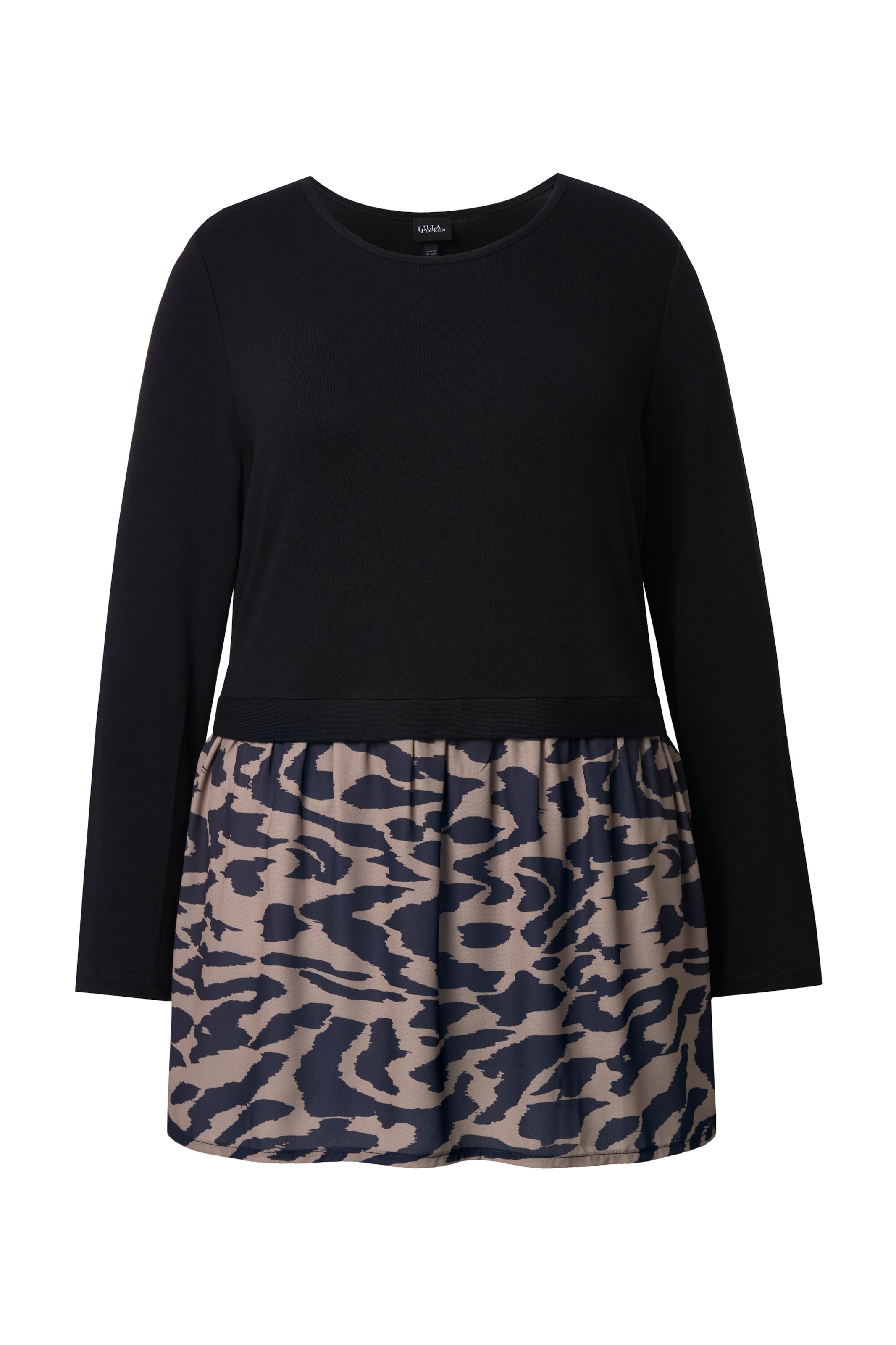 Ulla Popken Shirt in Schwarz: Vorderseite