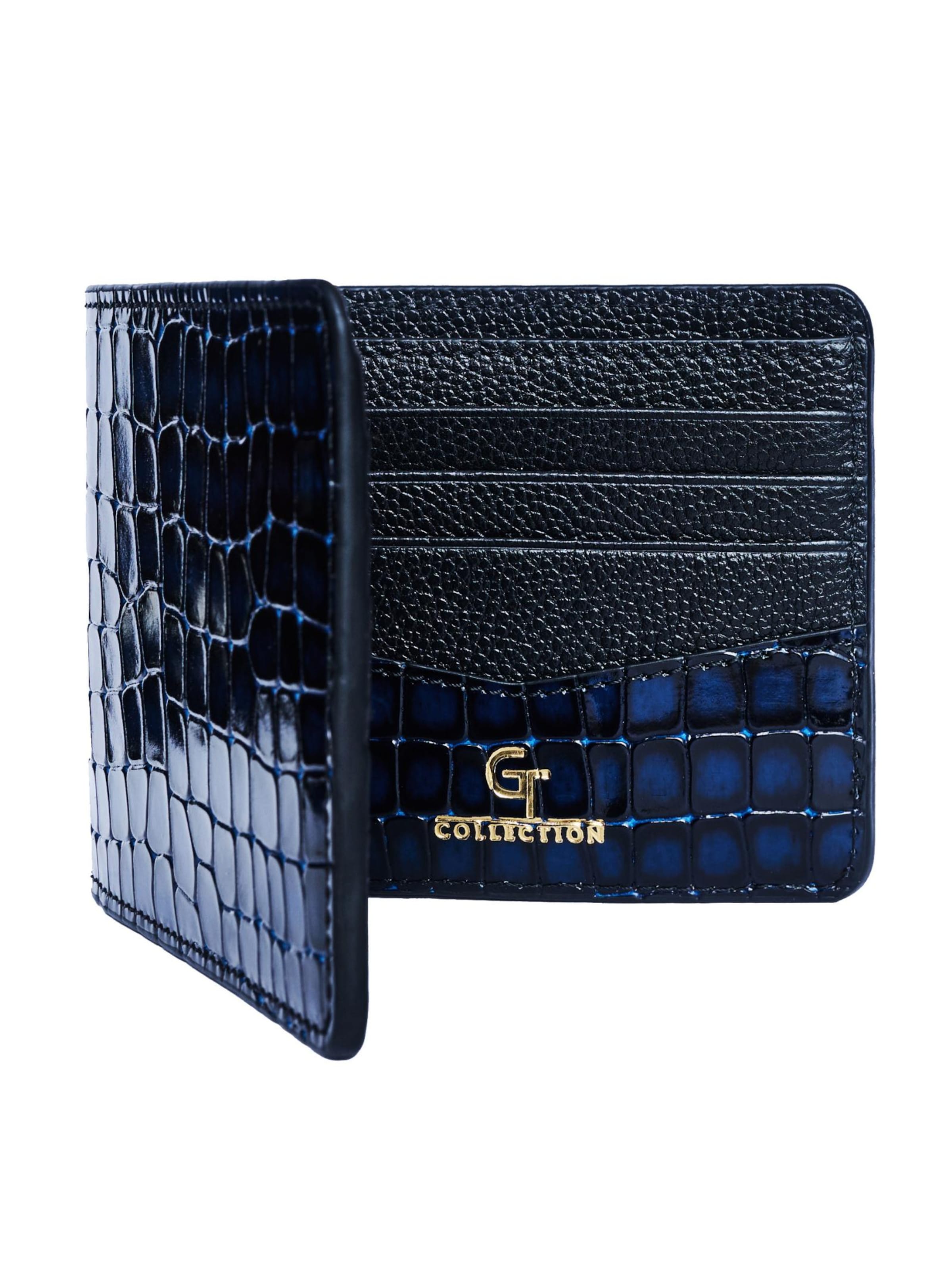 GT Collection - Cartera 'Croc Prestige' en azul