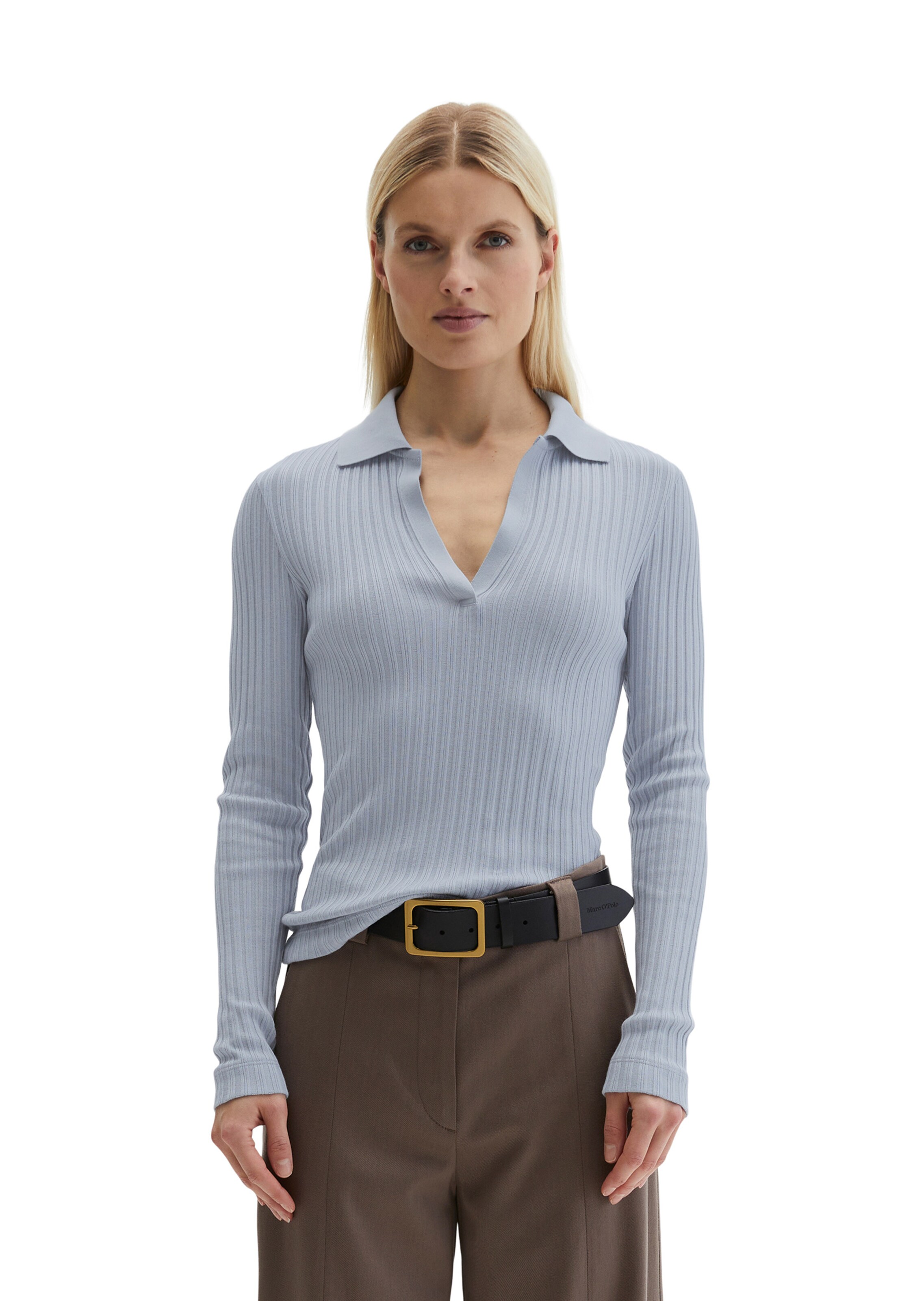 Marc O'Polo Shirt in Grijs: voorkant