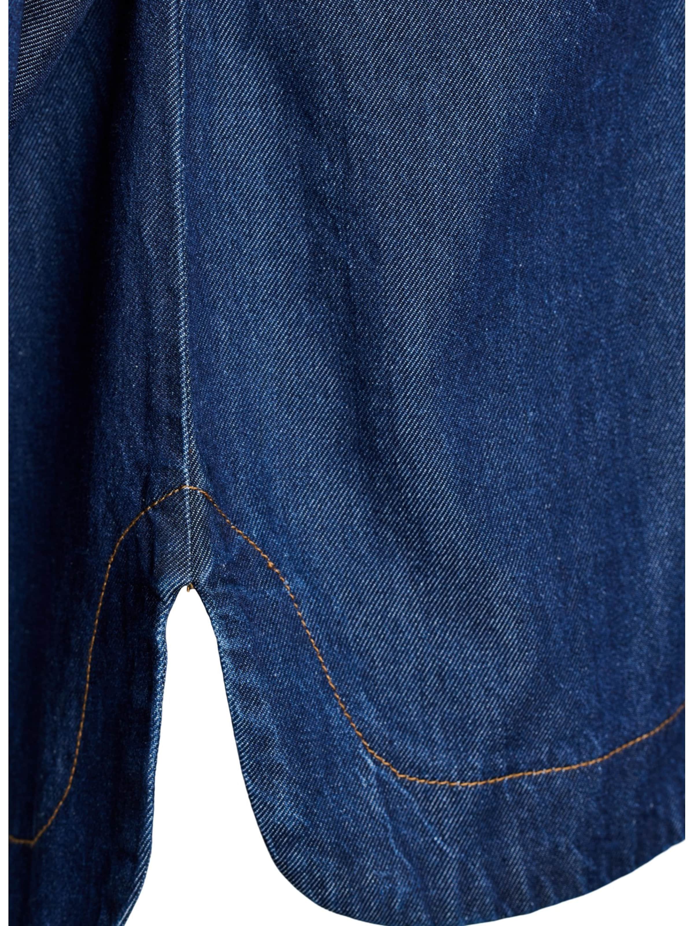 Zizzi Bluse 'Dami' in Blau