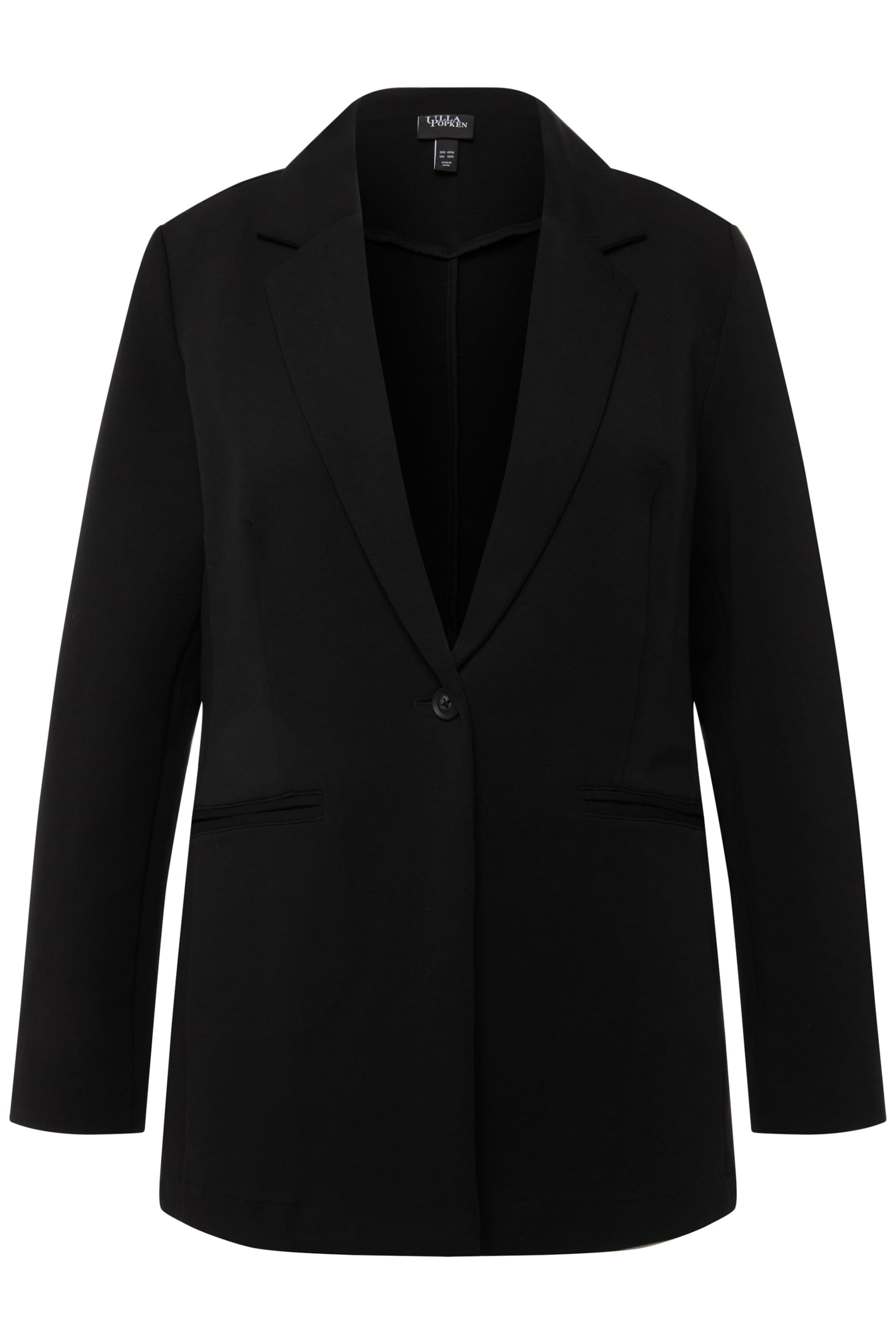 Ulla Popken Blazers in Zwart: voorkant