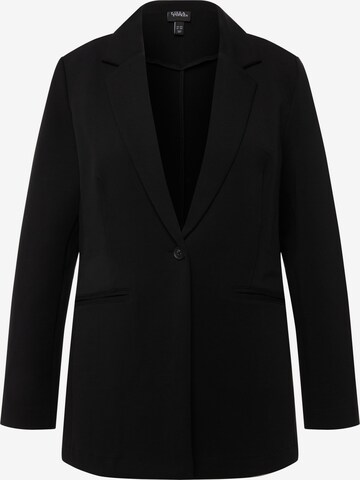 Blazer Ulla Popken en noir : devant