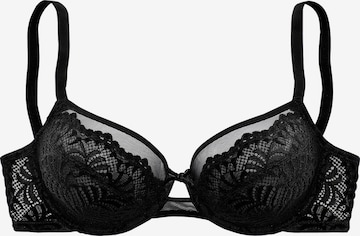 LASCANA T-shirt Bra in Black: front