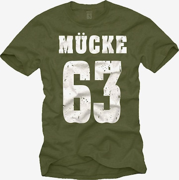 MAKAYA Shirt 'Mücke 63' in Green: front