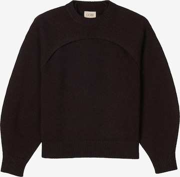Pull-over 'Cashmere Crewneck Twin Set' GOBI Cashmere en marron : devant