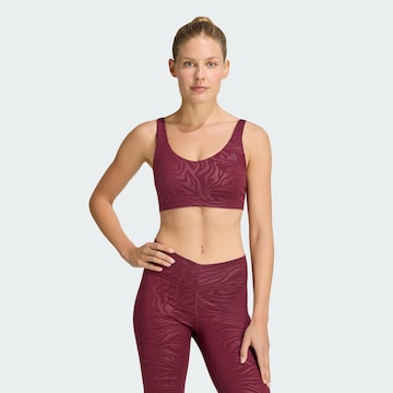 ADIDAS PERFORMANCE Korzetová Sportovní podprsenka 'All Me Essentials' – červená: přední strana