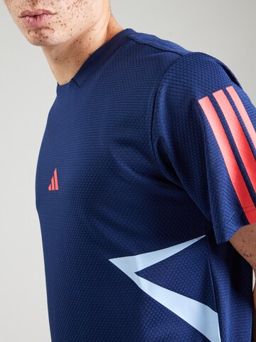ADIDAS SPORTSWEAR Λειτουργικό μπλουζάκι 'Tiro' σε μπλε