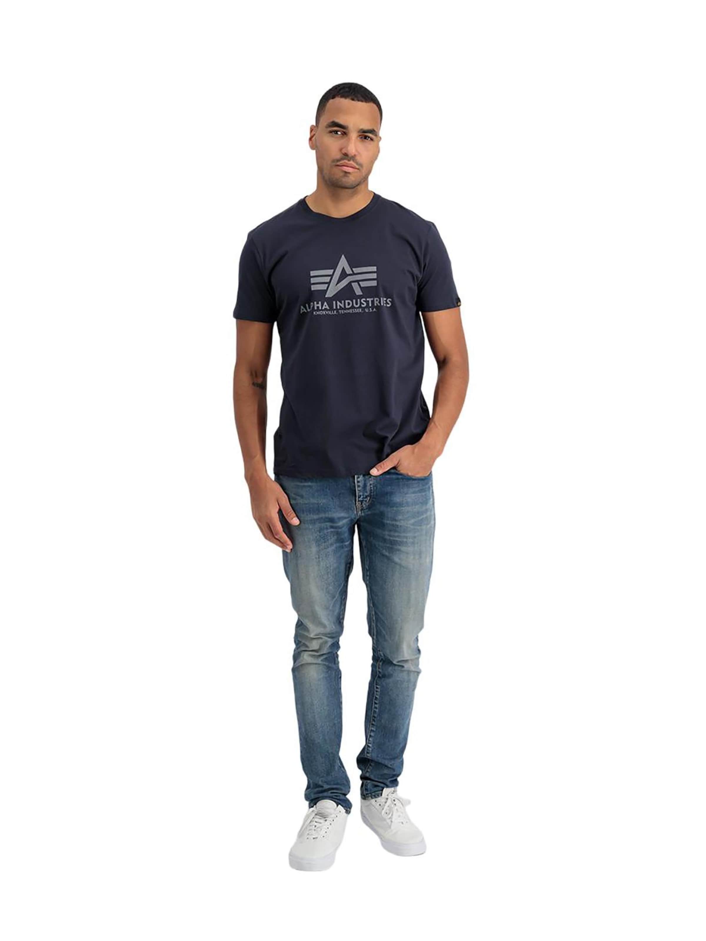 ALPHA INDUSTRIES Koszulka w kolorze niebieski