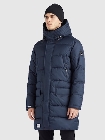 Manteau d’hiver 'Tawai' khujo en bleu : devant